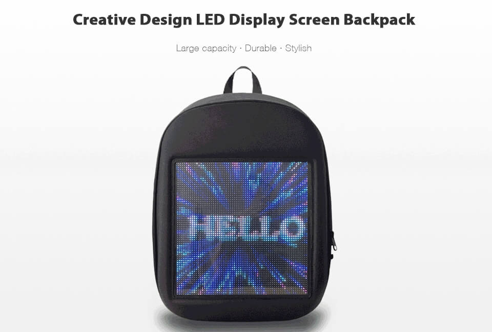 Fashion WIFI Version Smart Led Dynamic Backpack
