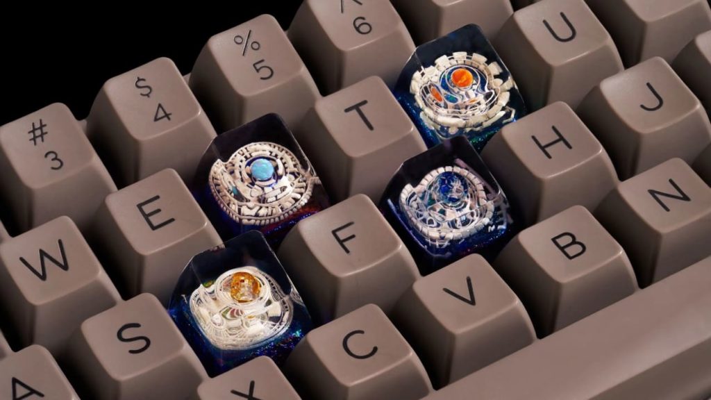 5 Jellykey artisan keycapキーキャップ 自作キーボード-