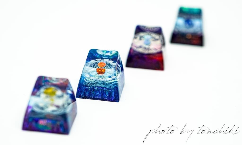 Jelly Key Cosmo Series – Celestial Sphere artisan keycaps