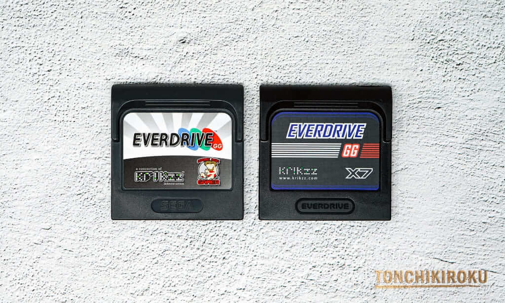ゲームギア　EverDrive GG X7　比較