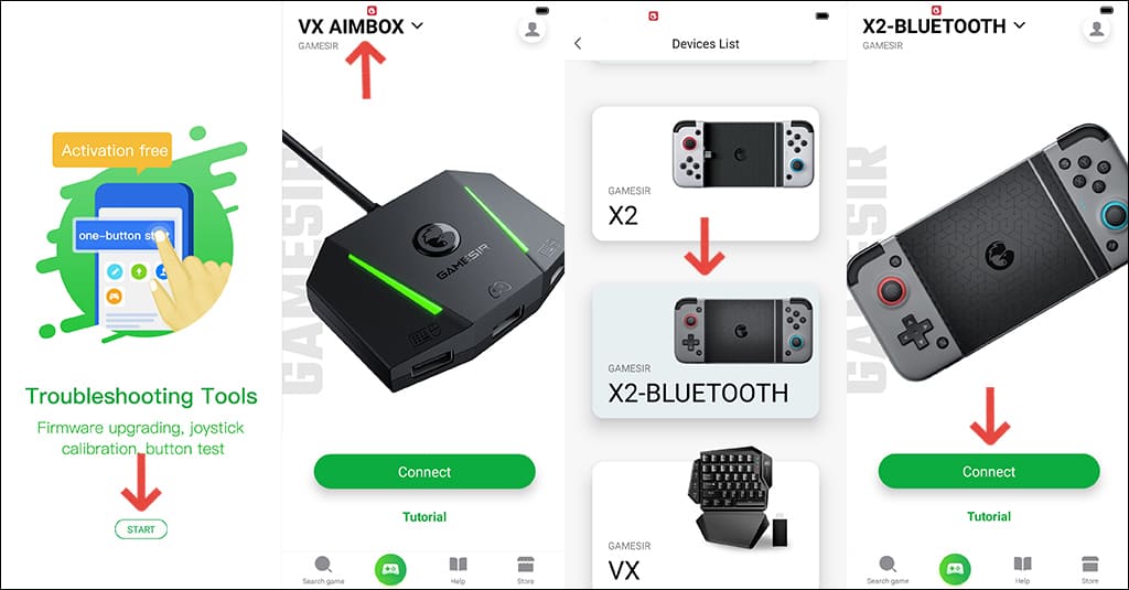 GameSir X2 Bluetooth 使い方