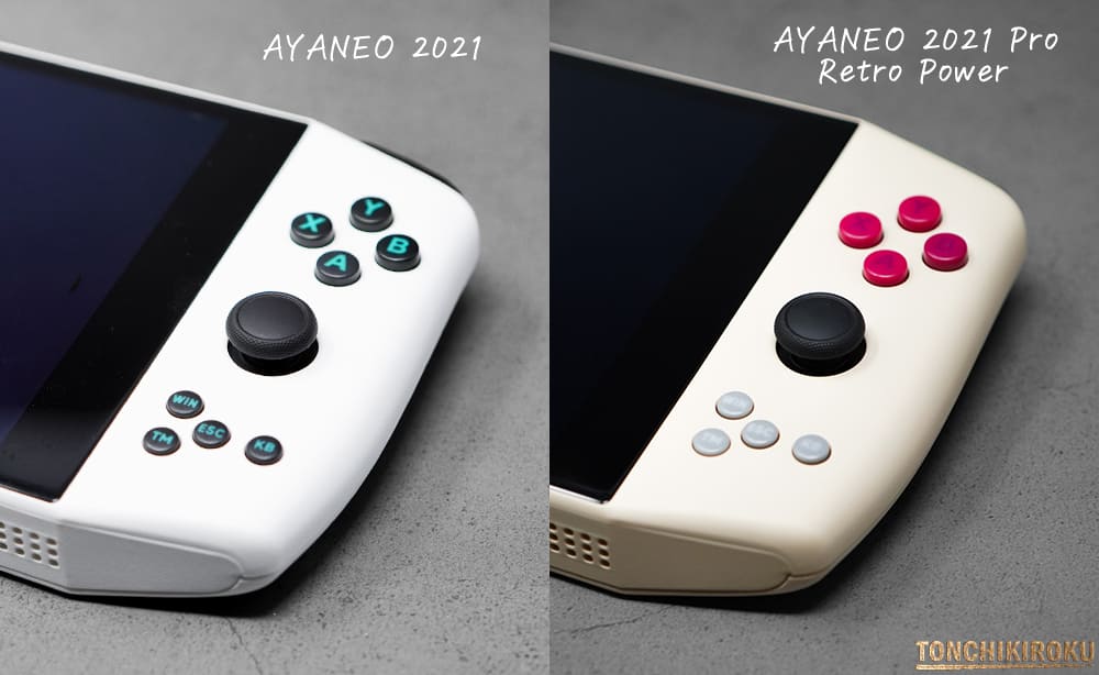 AYANEO 2021 Pro レトロパワー　カラー・デザイン