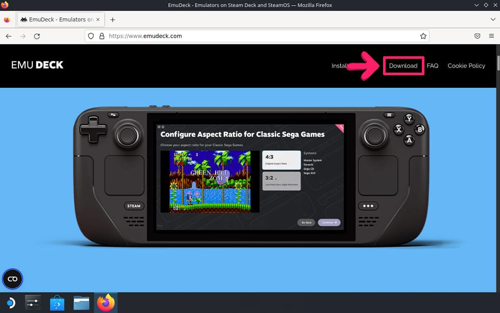 Steam Deck　EmuDeck ダウンロード