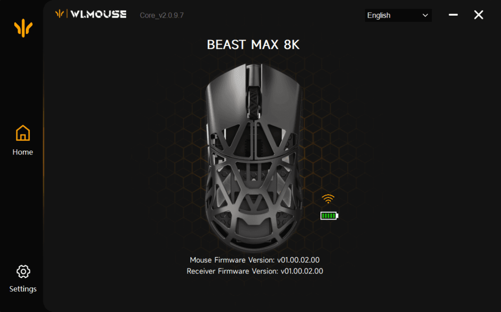 WLmouse Beast X Max　専用アプリ
