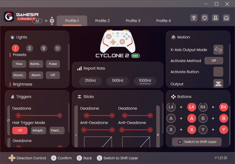 GameSir Cyclone 2　専用アプリ