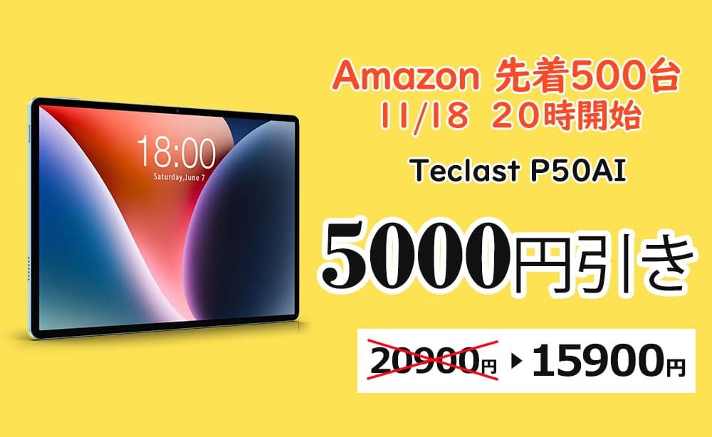 Teclast P50AI　価格・割引