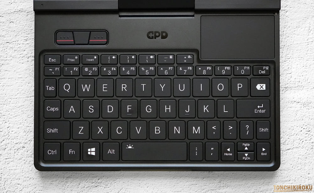 GPD Pocket 4　キーボード