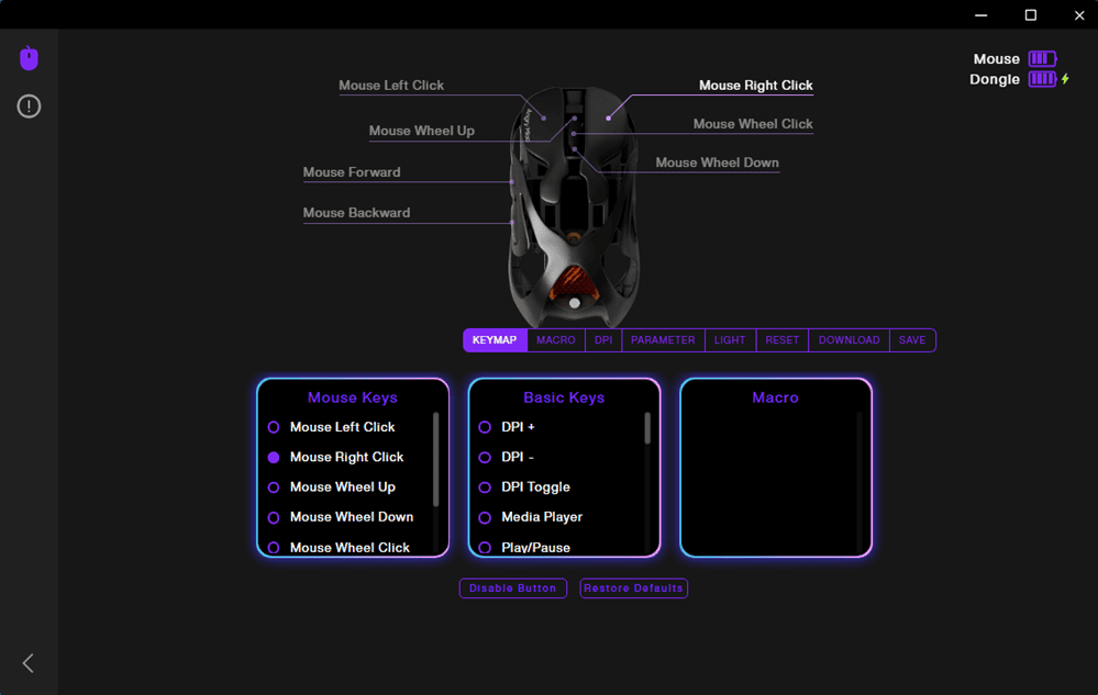 AM Infinity Mouse 専用アプリ