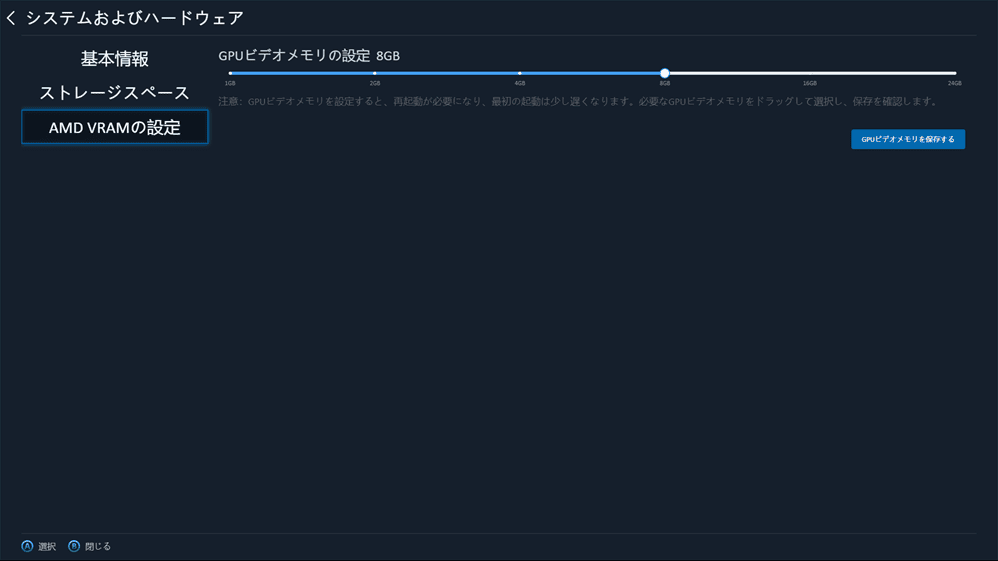 AOKZOE A1X　VRAM