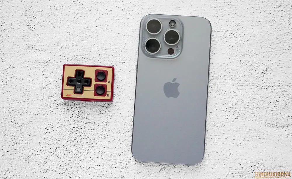 IINE Gamebrick Mini Retro Controller　サイズ感