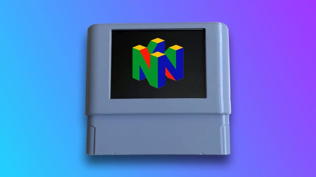 N64 ディスプレイ付きフラッシュカートリッジ