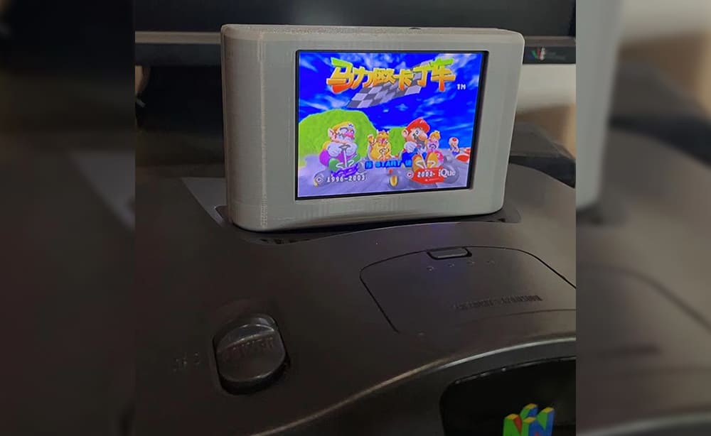 N64 ディスプレイ付きフラッシュカートリッジ