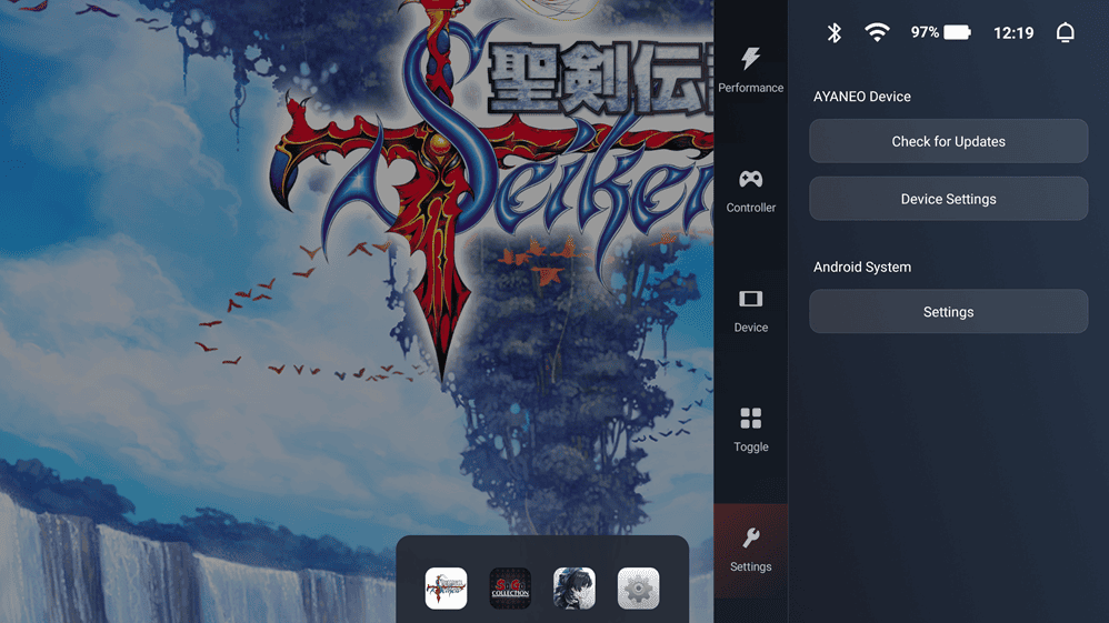 AYANEO Pocket S2 Pro　システム