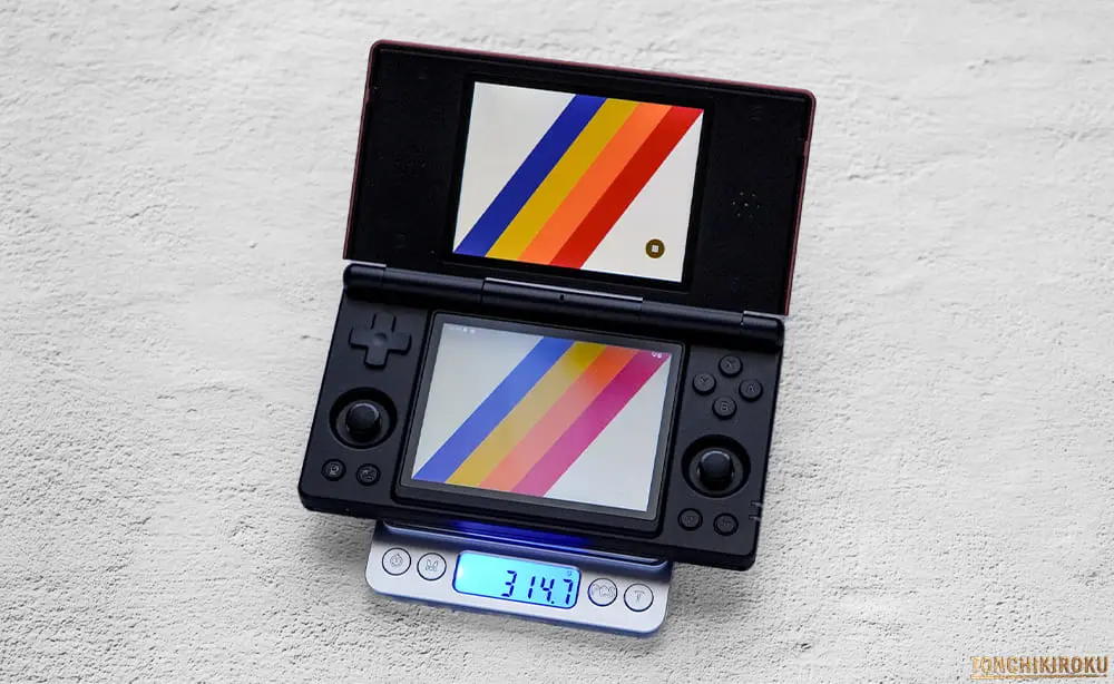 ANBERNIC RG DS 大きさ・重さ