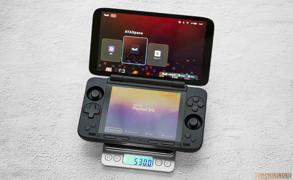 AYANEO Pocket DS　大きさ・重さ
