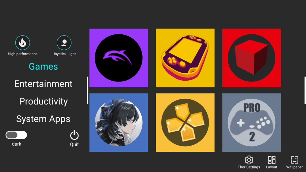 AYN Thor ランチャー