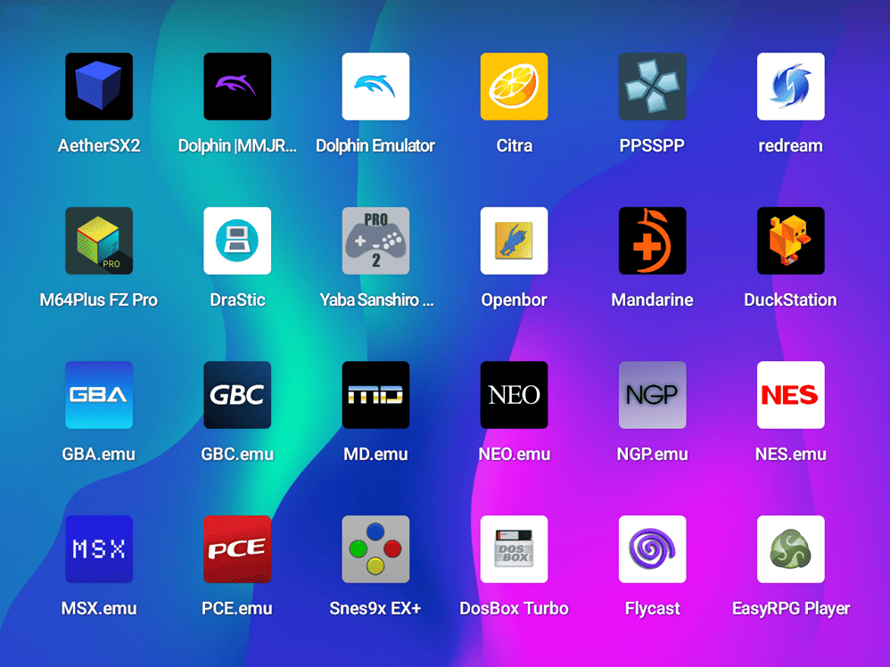 ANBERNIC RG477V アプリ