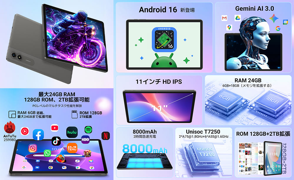 Tabwee T50 スペック・特徴