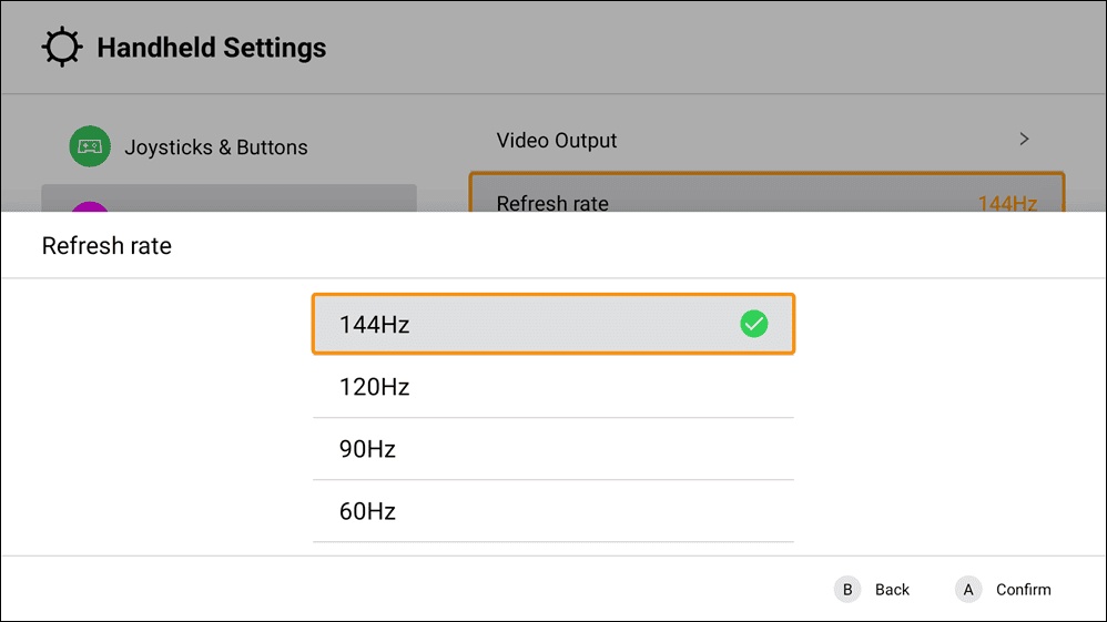 MANGMI Pocket Max　リフレッシュレート