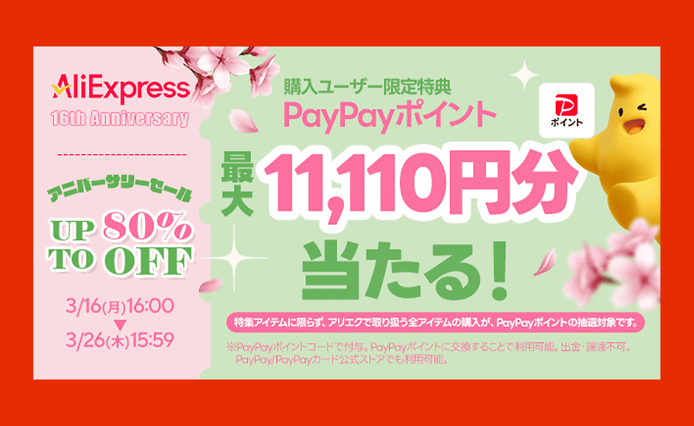 AliExpress PayPayポイント