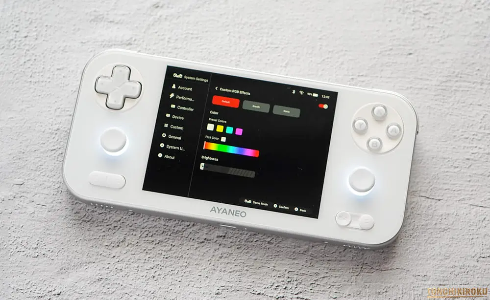 AYANEO Pocket S Mini　RGBライト