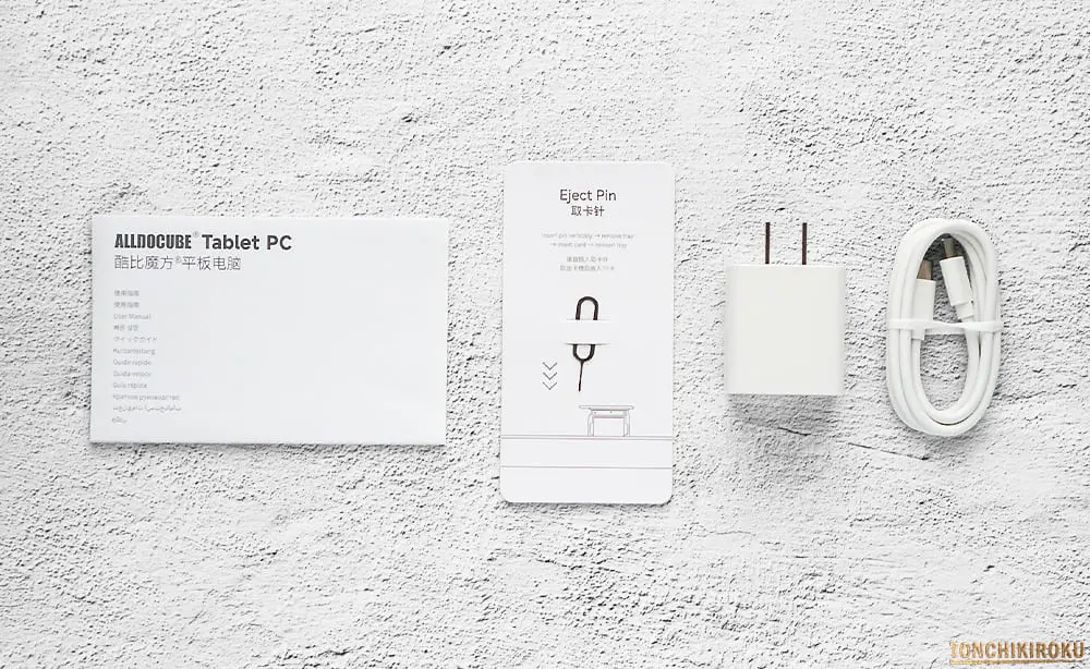 ALLDOCUBE iPlay 80 mini Ultra　付属品