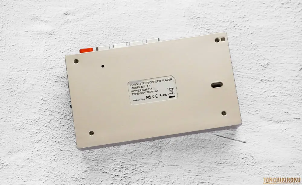 カセットテープレコーダー　T7　インターフェース