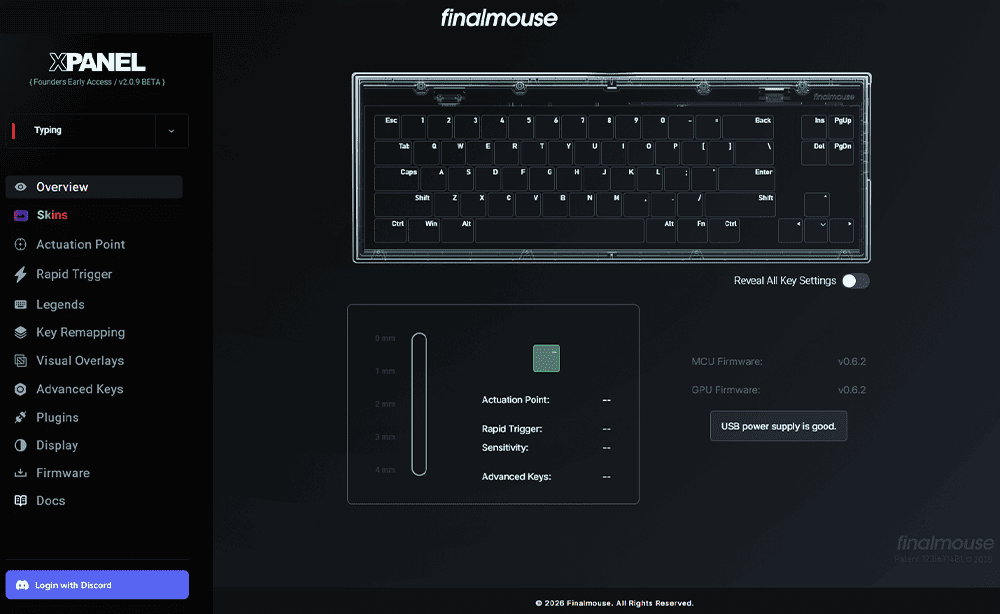 Finalmouse Centerpiece Pro ソフトウェア