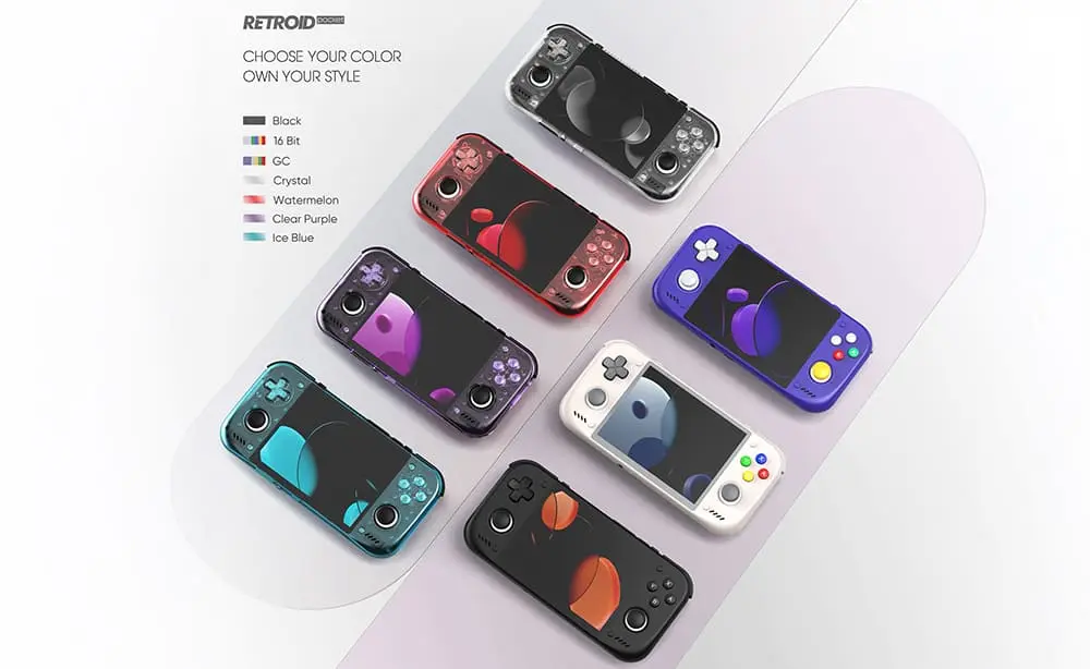 Retroid Pocket Nova カラーラインナップ